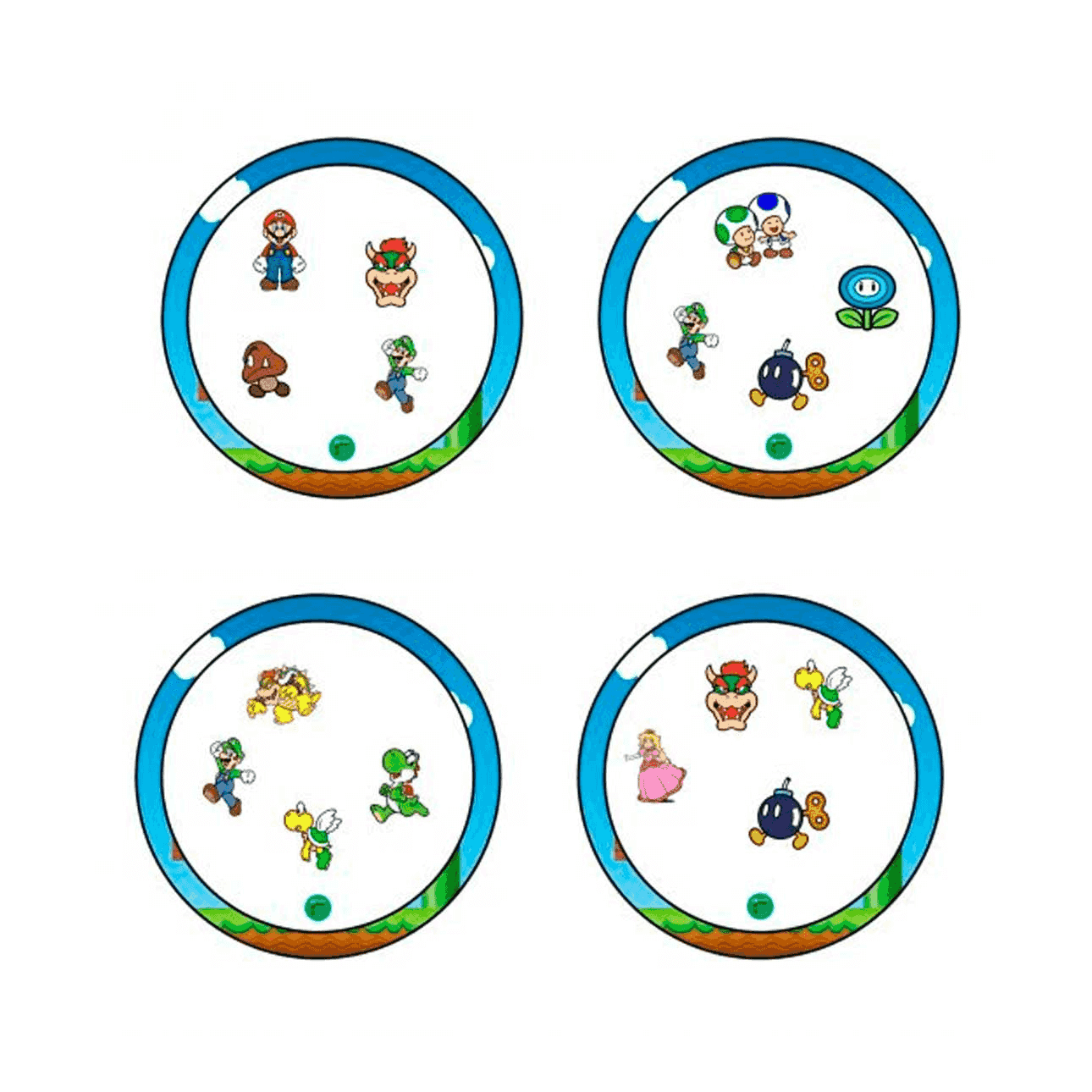 Asmodee Dobble Super Mario Eco-Sleeve - Gioco Da Tavolo In Italiano Per 2-8 Giocatori, 6+ Anni, 55 Carte E 5 Mini-Giochi