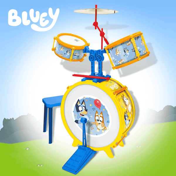 Bluey Bateria sencilla con Banqueta – Toy Planet
