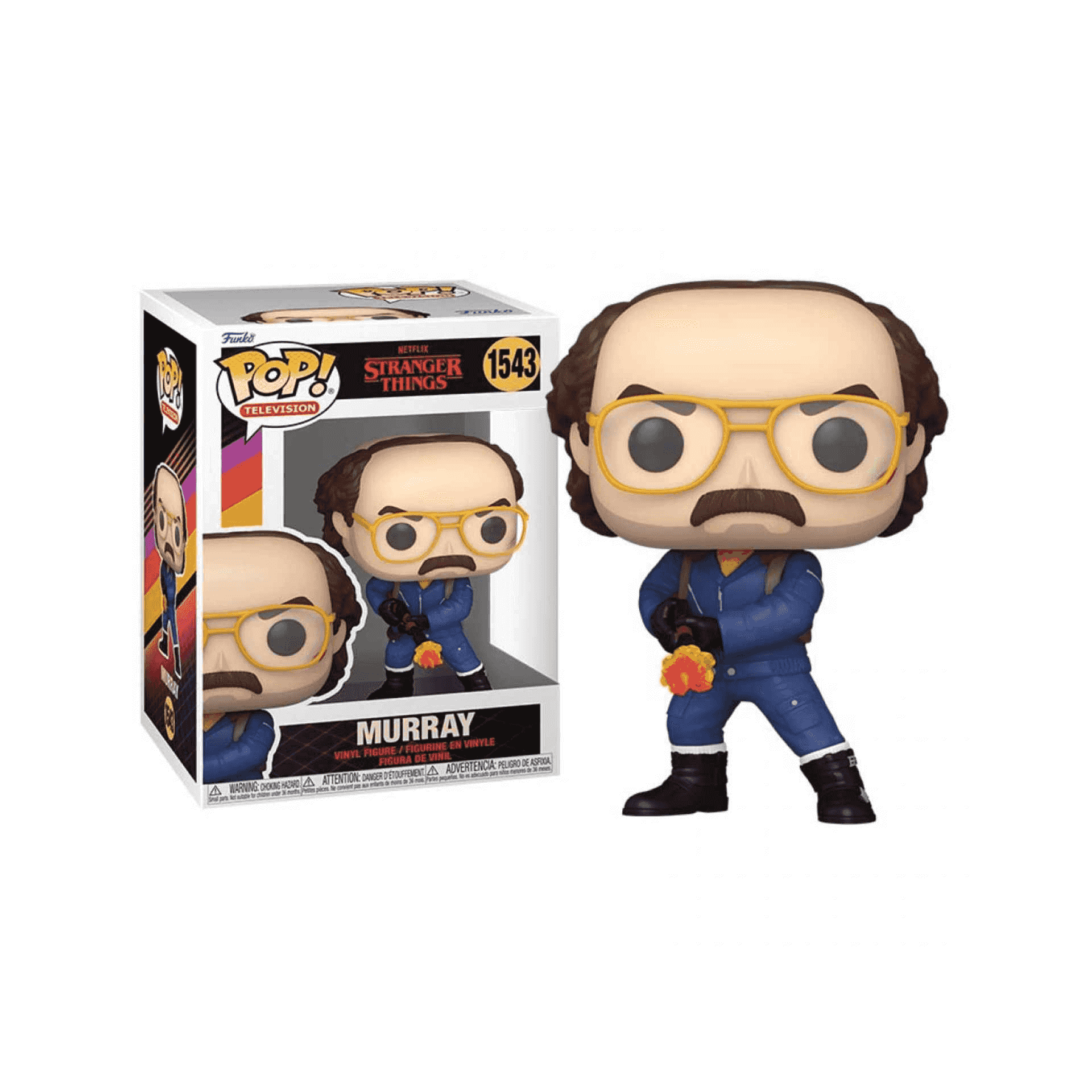 Funko POP! TV: ST - Murray Bauman With FT - Stranger Things - Vinylfigur för samlare - Presentidé - Officiell Merchandise - Leksaker för barn och vuxna - TV-fans Funko POP! TV: ST - Murray Bauman With FT - Stranger Things - Vinylfigur för samlare - Presentidé - Officiell Merchandise - Leksaker för barn och vuxna - TV-fans