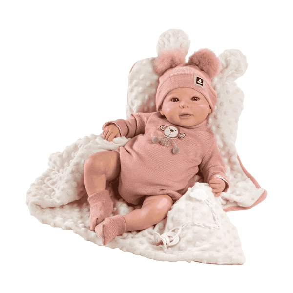 Muñeca Reborn Sofia con Pelele Rosa 46 cm – Toy Planet