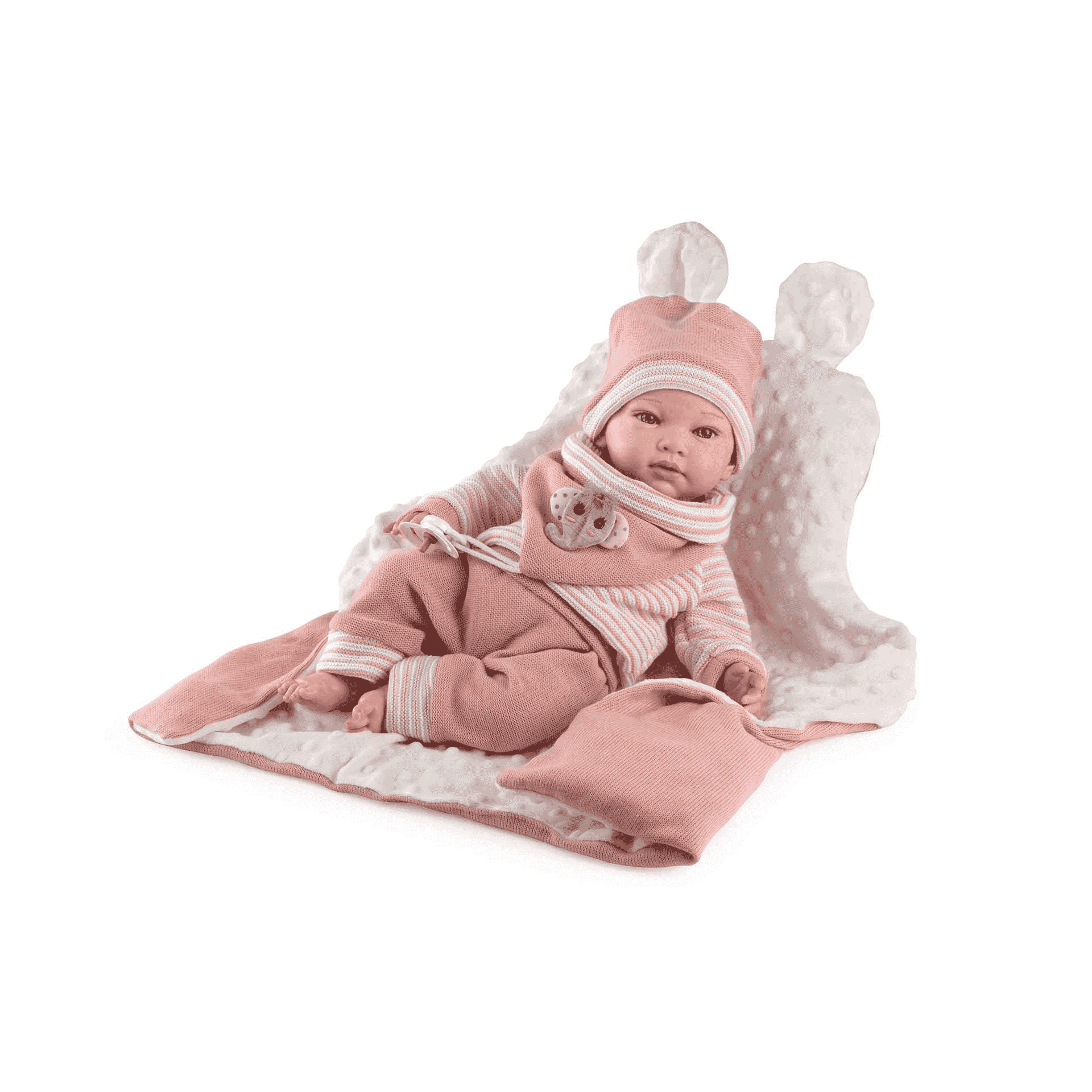 Reborn Valeria pintado a mano Muñeca Bebé con mantita 46cm – Toy