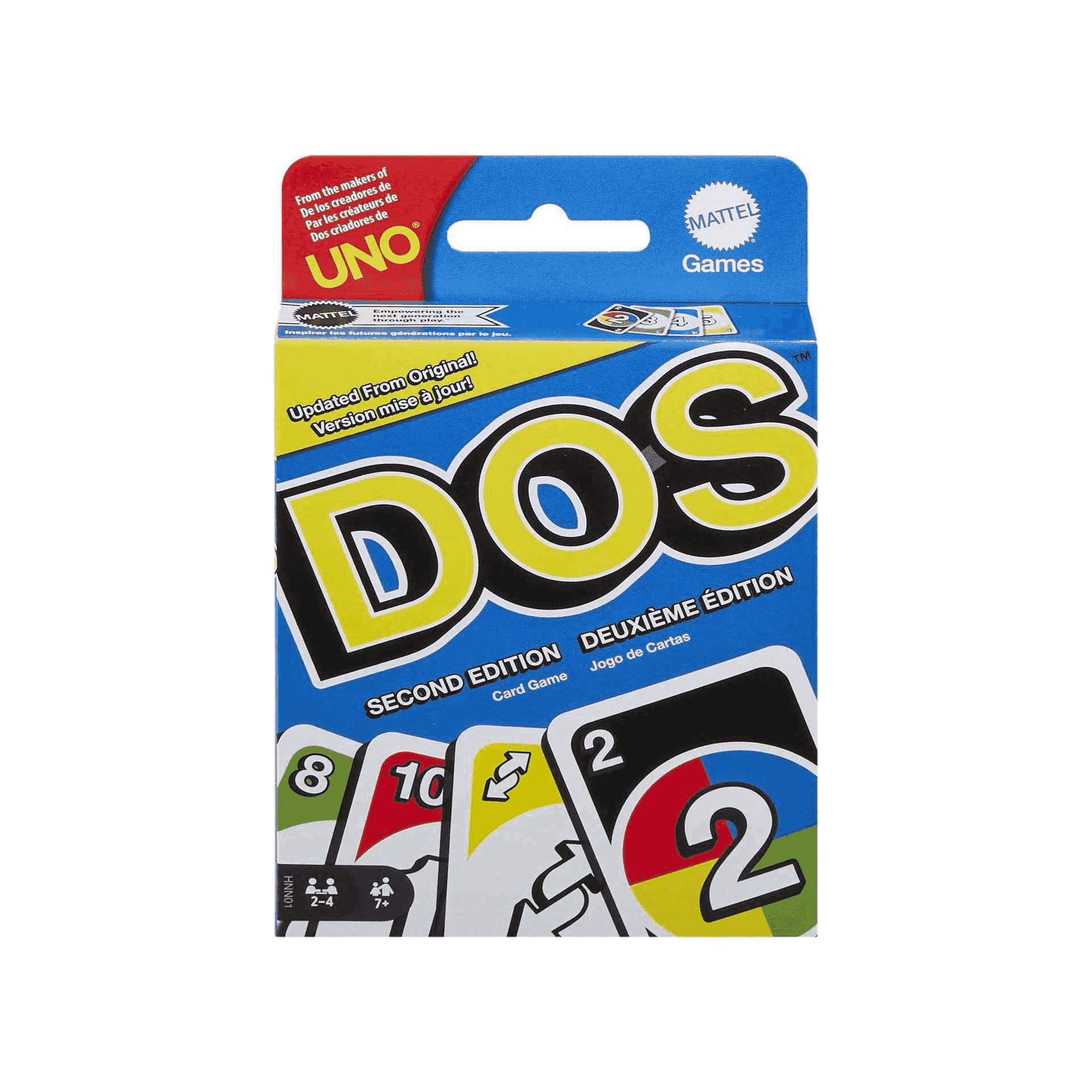 Juego De Mesa Uno Y Dos Mattel Games Juego De Cartas DOS Segunda