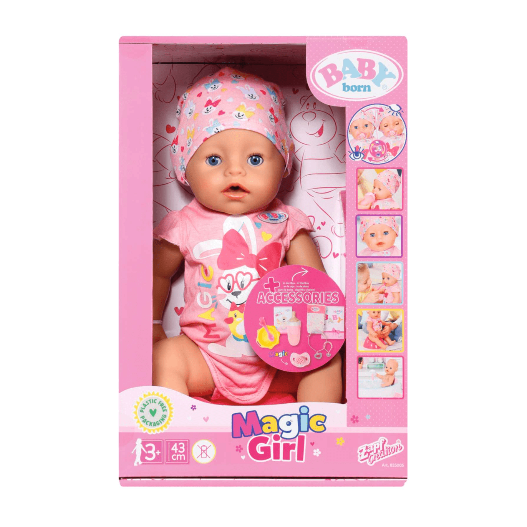 Baby Born Magic Muñeca Niña Vestido Rosa 43Cm – Toy Planet