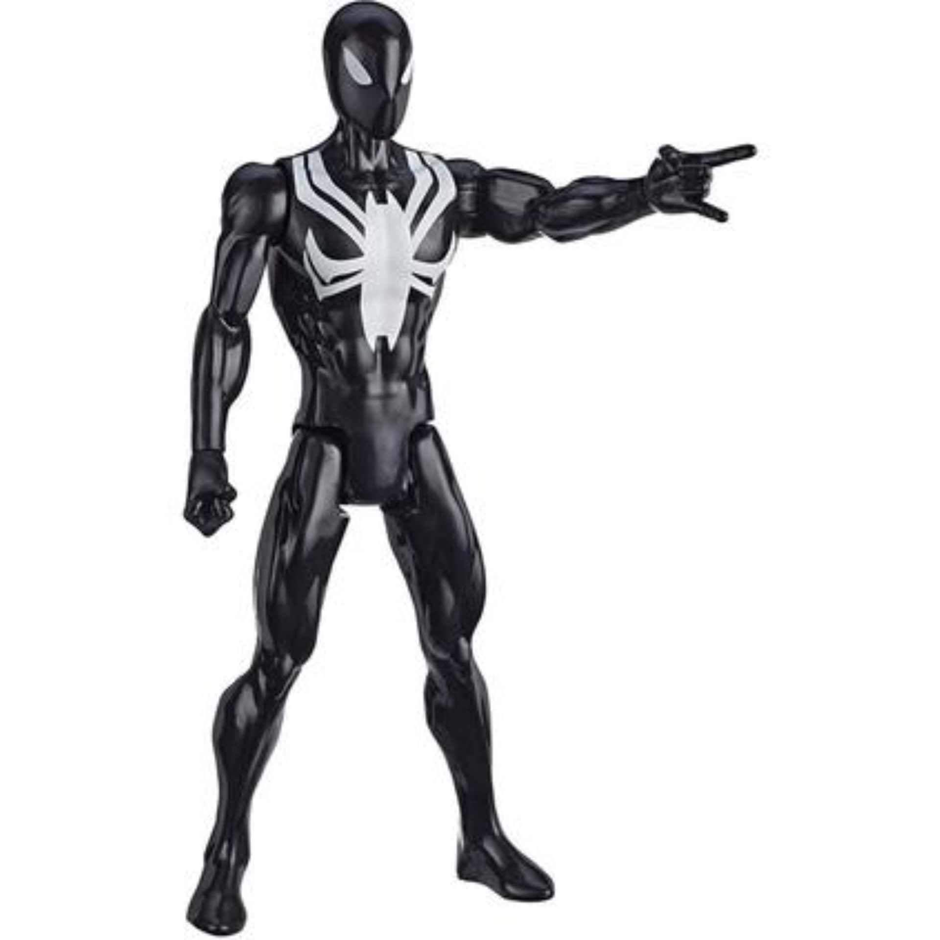 Spider-Man Figura Titan Hero Series SpiderMan Black Suit 30 cm