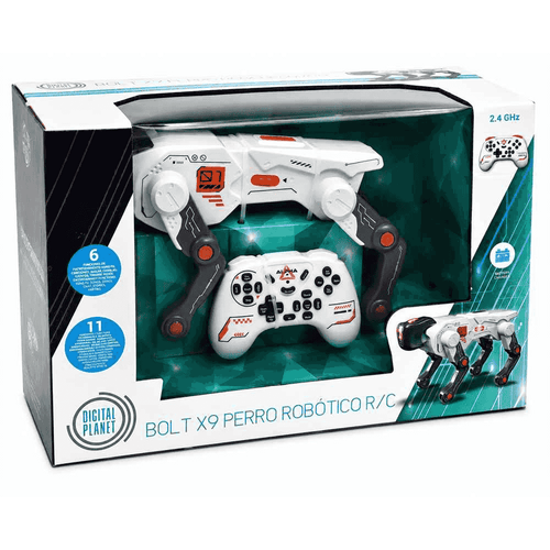 Digital Planet Bolt X9 Perro Robótico RC Programable con Mando 2,4 GHz