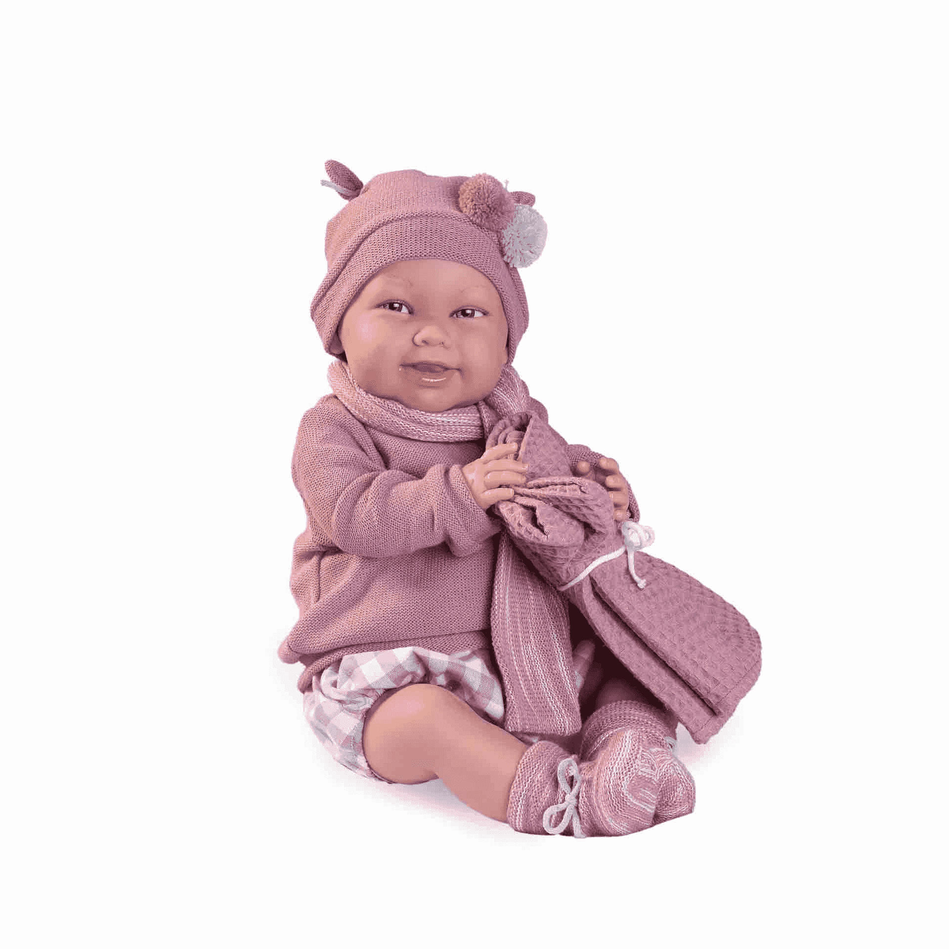 Primera Muã Una Muñeca Bebé MUÃ'ECA BEBE 22CM C/CAPAZO LUNARES