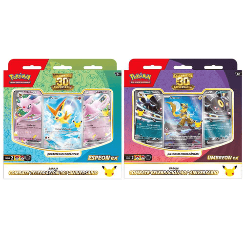 Pokémon TCG 30º Aniversario Battle Deck Baraja de 60 Cartas +6 años
