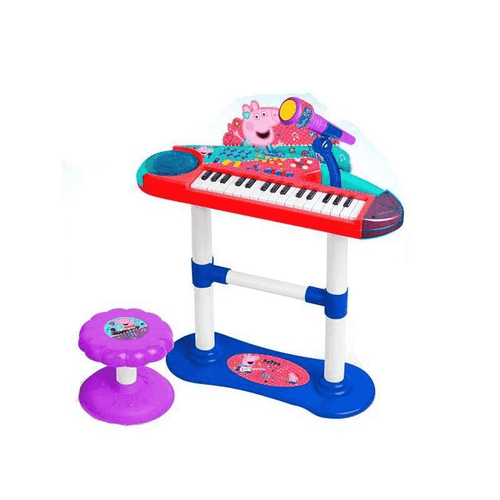 Órgano con Micrófono Peppa Pig con Pie y Banqueta