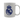 Taza Real Madrid Cerámica Blanca con Escudo Azul 330 ml Oficial