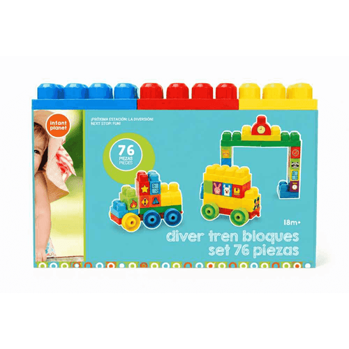 Tren de Bloques Infant Planet con 76 piezas