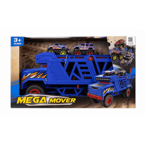 Camión Portacoches Mega Mover con 2 vehículos todoterreno