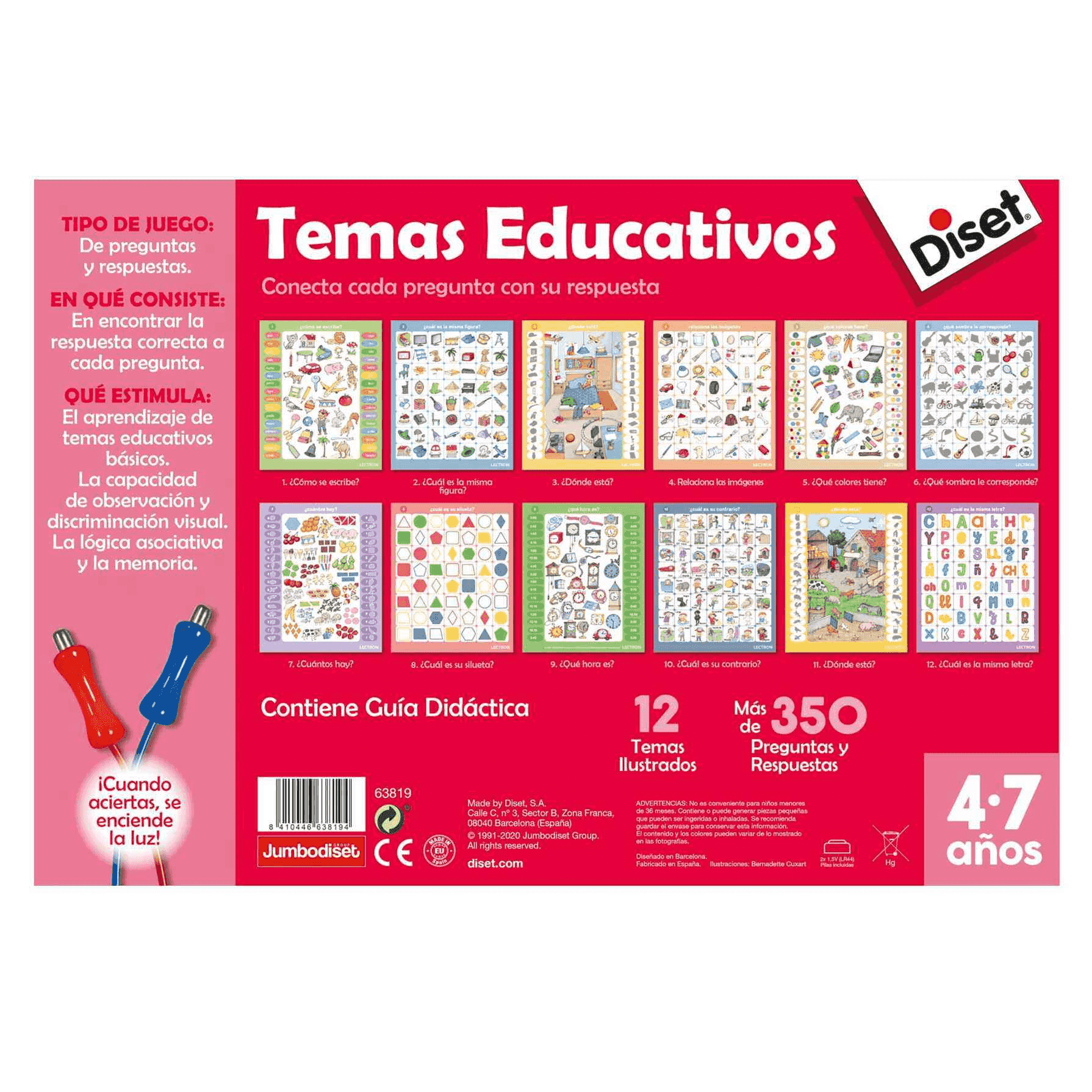 Educational Toy Diset Lectron Temas Educativos Lectron Lápiz Temas