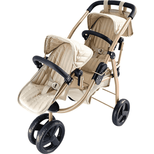 PequeBB Carro Gemelar Elegan Versalles 2 en 1 para Muñecas