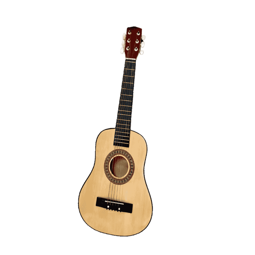 Guitarra de Madera Mi Primer Acorde Acordes 76,5 cm infantil