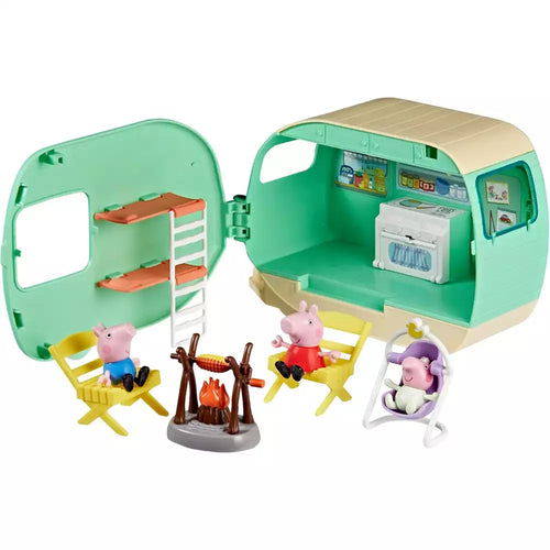 Peppa Pig La Caravana de los Tres Cerditos con 3 Figuras
