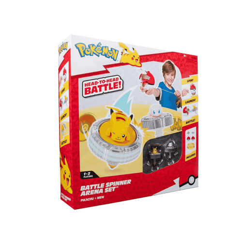 Pokémon Battle Spinner Arena Set con Pikachu y Mew