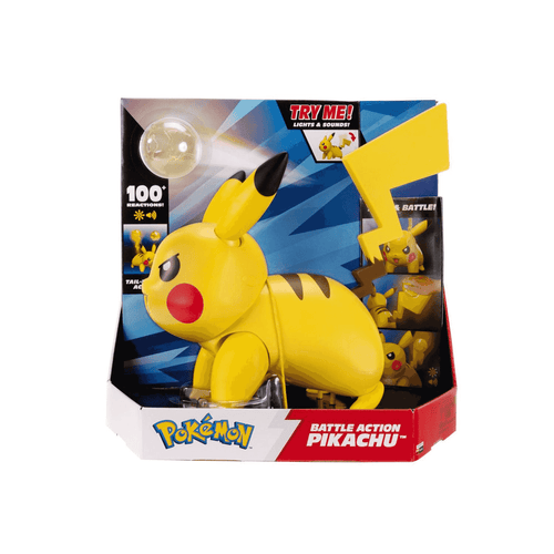 Figura Interactiva Pokémon Battle Action Pikachu 30 cm