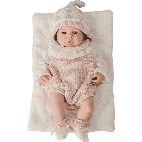 Muñeca Alma Rosita 39 cm de Silicona con Pelo  +3 años