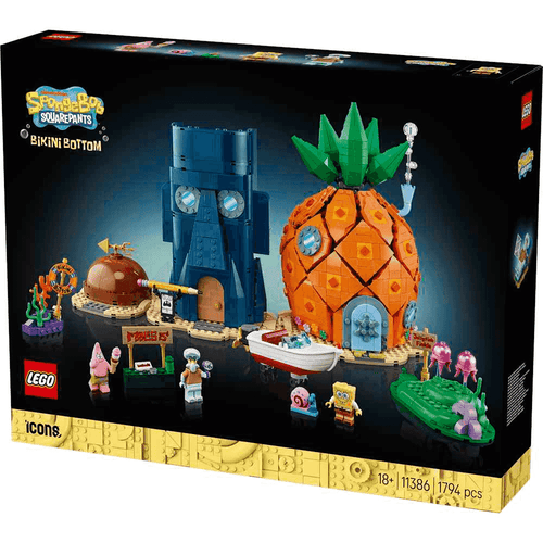 LEGO Icons Bob Esponja Fondo de Bikini 11386 | Set de Colección | 1794 piezas