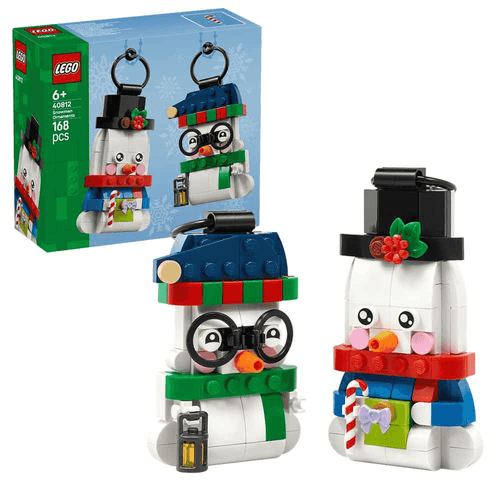 LEGO Adornos de Muñecos de Nieve 40812 | Decoración de Navidad | 168 piezas