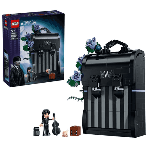 LEGO Miércoles Mochila de Miércoles 76787 | Set con Miércoles y Cosa | 401 piezas