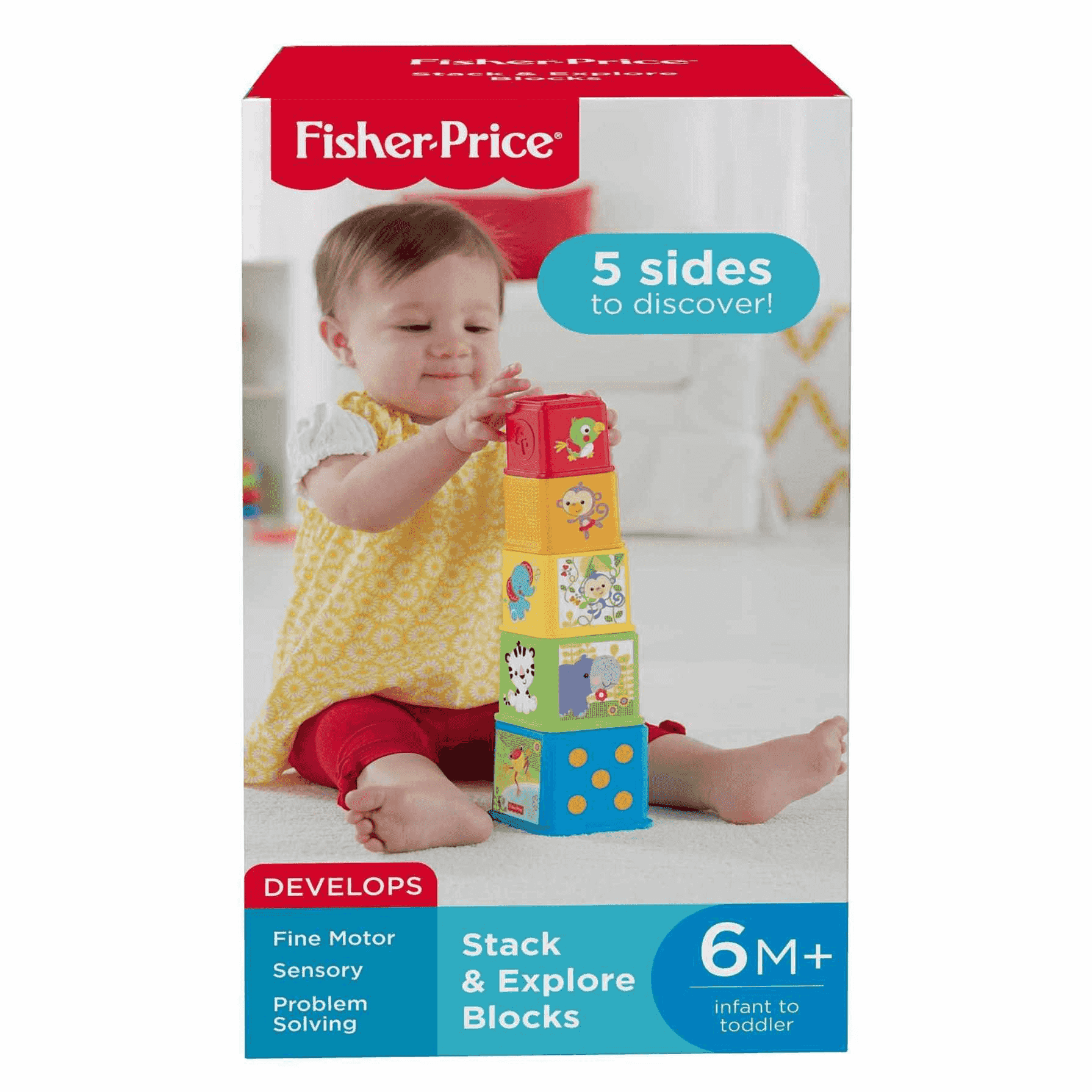 Fisher-Price Bloques apila y descubre juguete bloques construcción