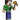 Minecraft Figura Articulada Steve Modelo Verde 8 cm