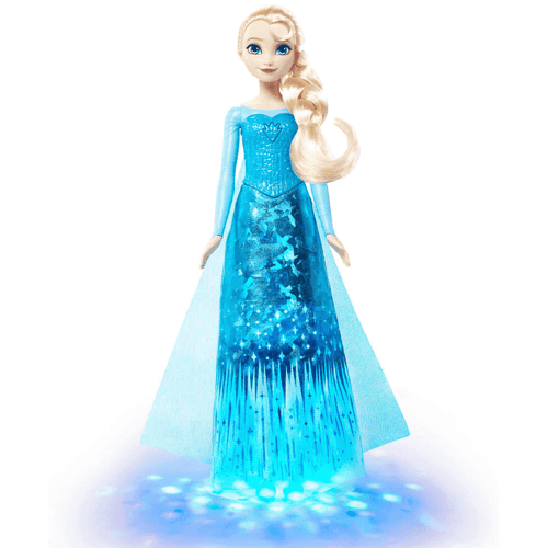 Muñeca Elsa Cantarina Disney Frozen con luces y canción Let It Go