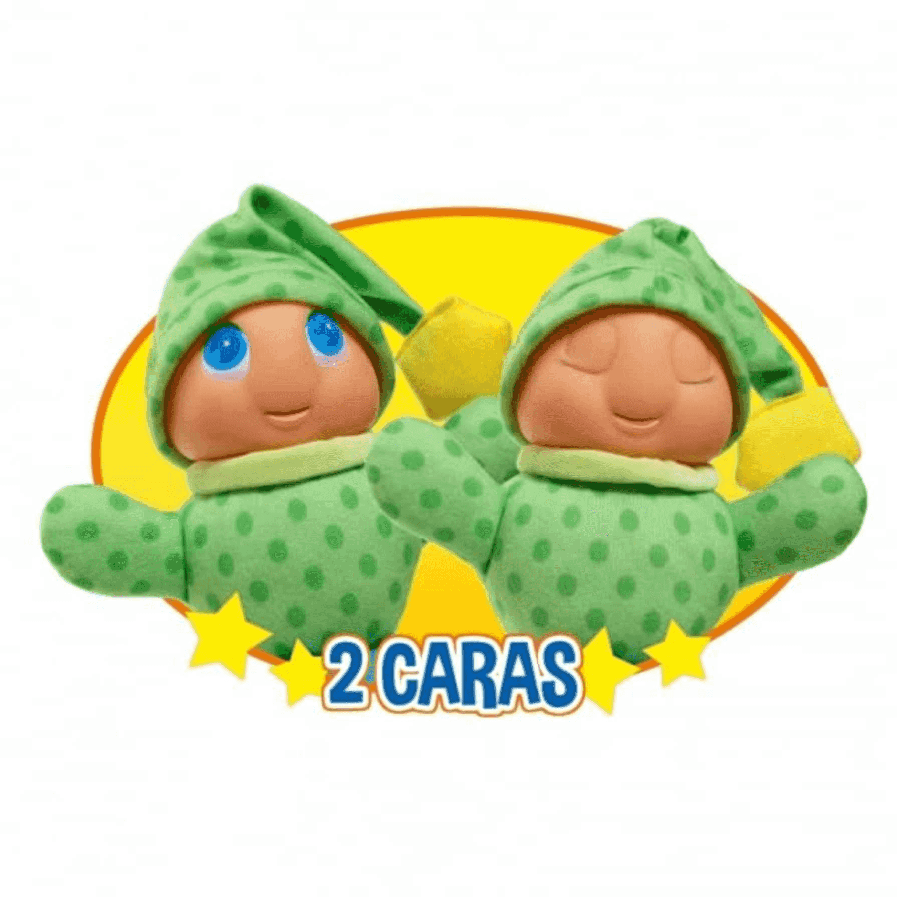 Molto Peluche Gusy Luz dos caras verde| Juguete Infantil – Toy Planet