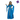 Disfraz de Princesa medieval azul adulto talla ML