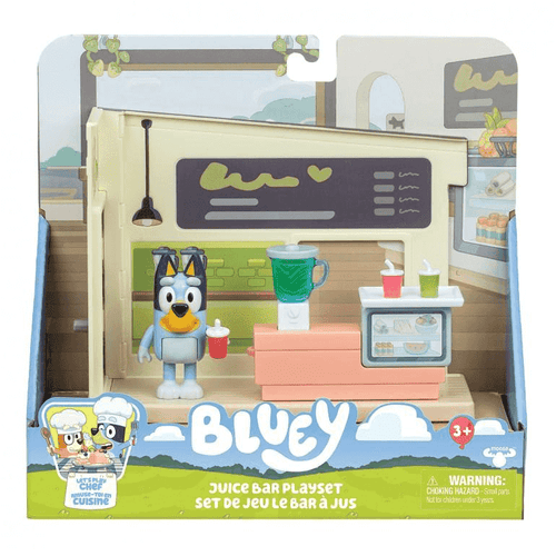 Bluey Mini Playset Puesto de Zumos con Figura Moose Toys