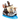 One Piece Playset Going Merry Crew Barco con Figuras Luffy Tripulación Juguete 4 años