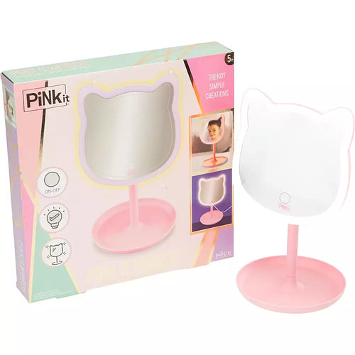 Pink It Espejo LED Gatito con Luz Ajustable