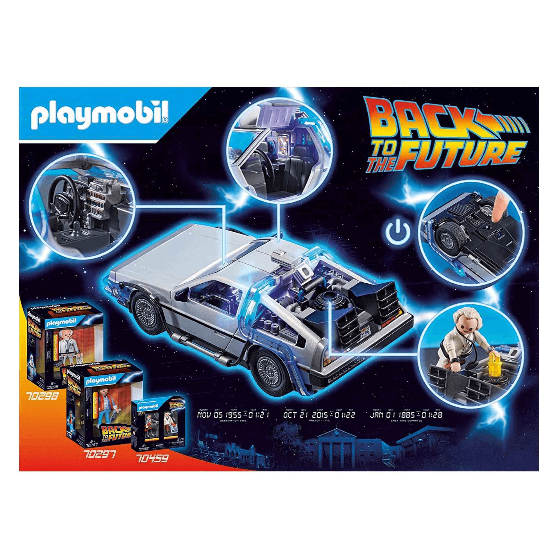 Delorean Time Machine Delorean Playmobil Volver Al Futuro