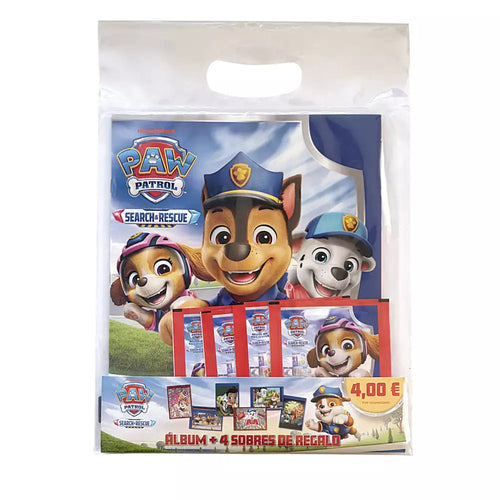 Paw Patrol 12 Megapack Álbum + 4 Sobres Panini