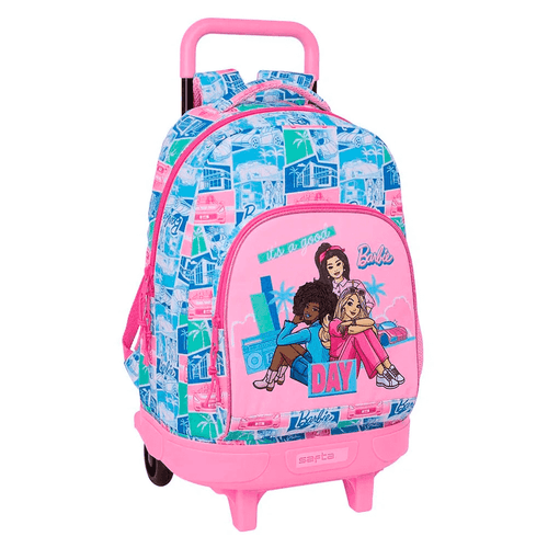 Mochila Grande con Ruedas Compact Barbie Good Day Safta