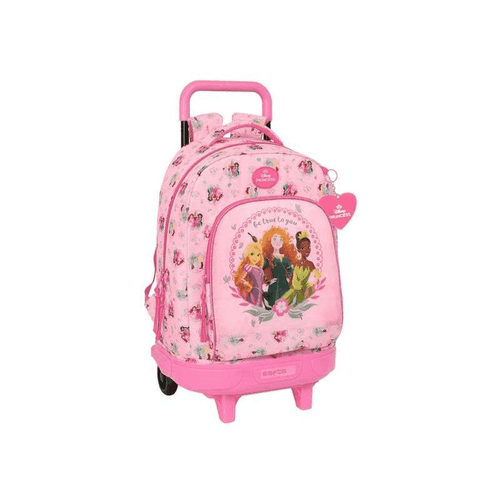 Mochila Grande con Ruedas Compact Princesas Disney Safta
