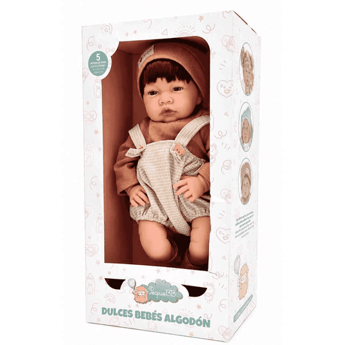PequeBB Dulces Bebés Algodón Chloe 40 cm Cuerpo Blando