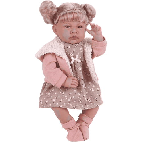 PequeBB Dulces Bebés Algodón Luna 40 cm – Bebé con Pelo Cuerpo Blando