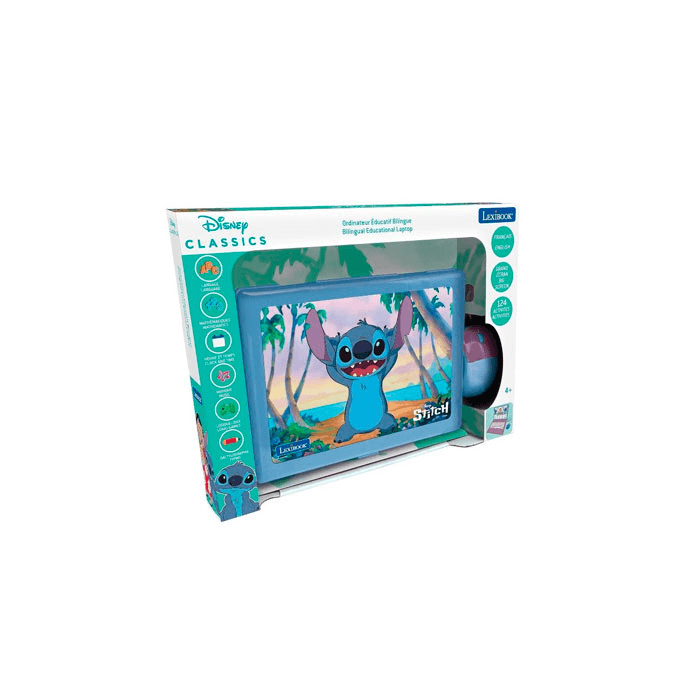 Stitch Computer Toy Ordenador Portátil Educativo Bilingüe de Stitch con 124 Actividades ...