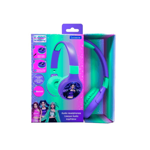 Lexibook K-Pop Academy Auriculares 2 en 1 Bluetooth Plegables