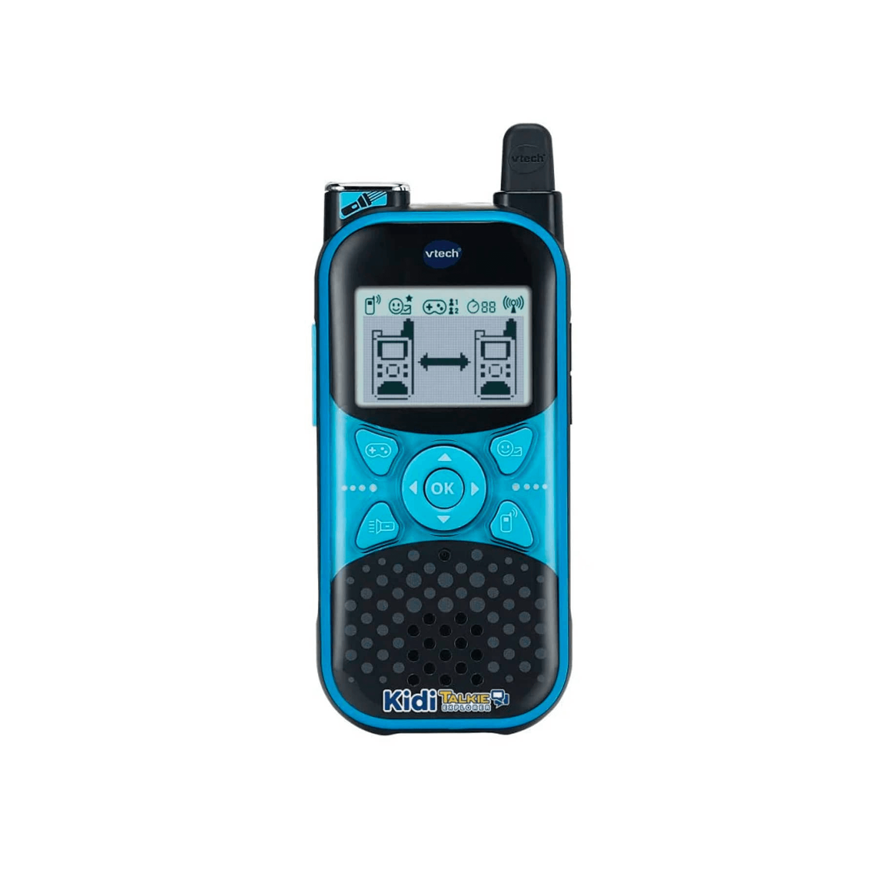 VTech KidiTalkie 6 En 1 – Walkie-Talkie Para Niños Con Alcance De 200m, Mensajes, Juegos Y Efectos De Voz, Conexión Segura (Azul-Amarillo VTech KidiTalkie 6 En 1 – Walkie-Talkie Para Niños Con Alcance De 200m, Mensajes, Juegos Y Efectos De Voz, Conexión Segura (Azul-Amarillo