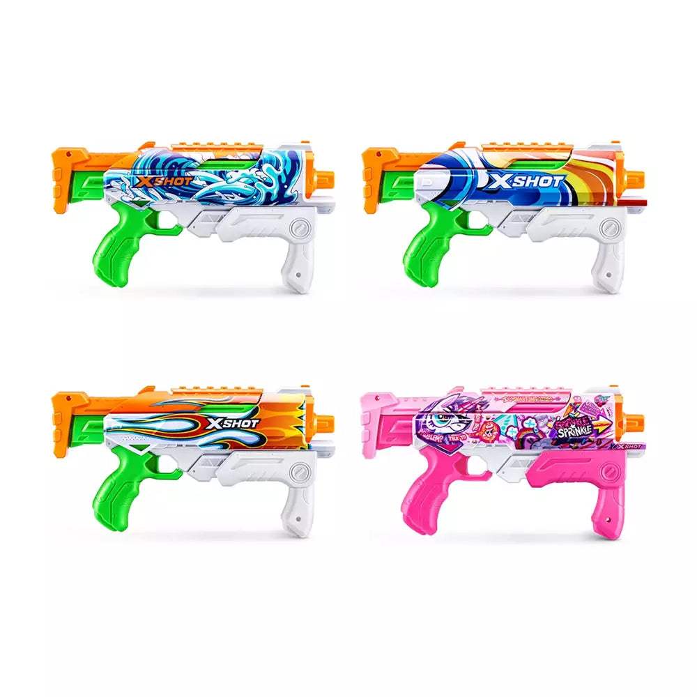 X-Shot Fast-Fill Skins Pink Hyperload (Paquete de 2) de ZURU, Pistola X-Shot Fast-Fill Skins Pink Hyperload (Paquete de 2) de ZURU, Pistola