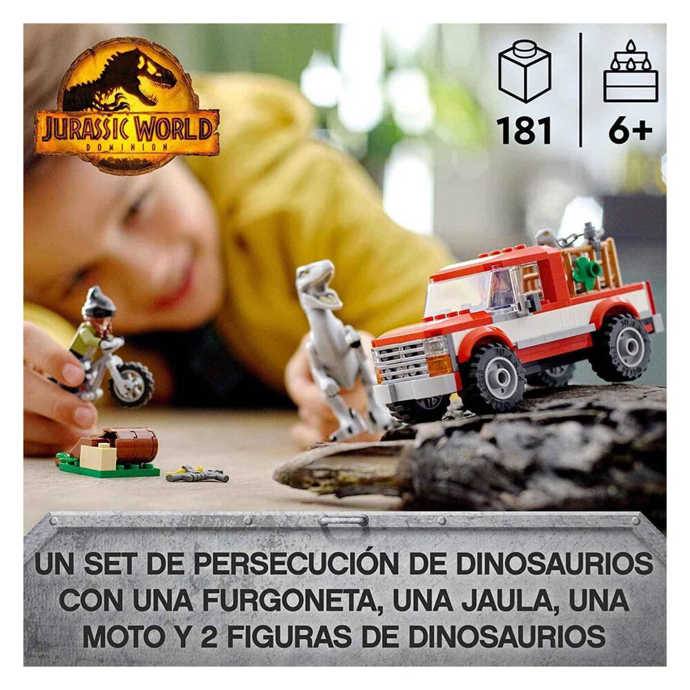 LEGO Jurassic World Captura de los Velocirraptores Blue y Beta