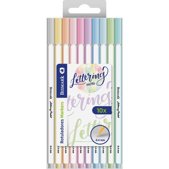 ROTULADORES DOBLE PUNTA LETTERING PASTEL 10 UND 331094