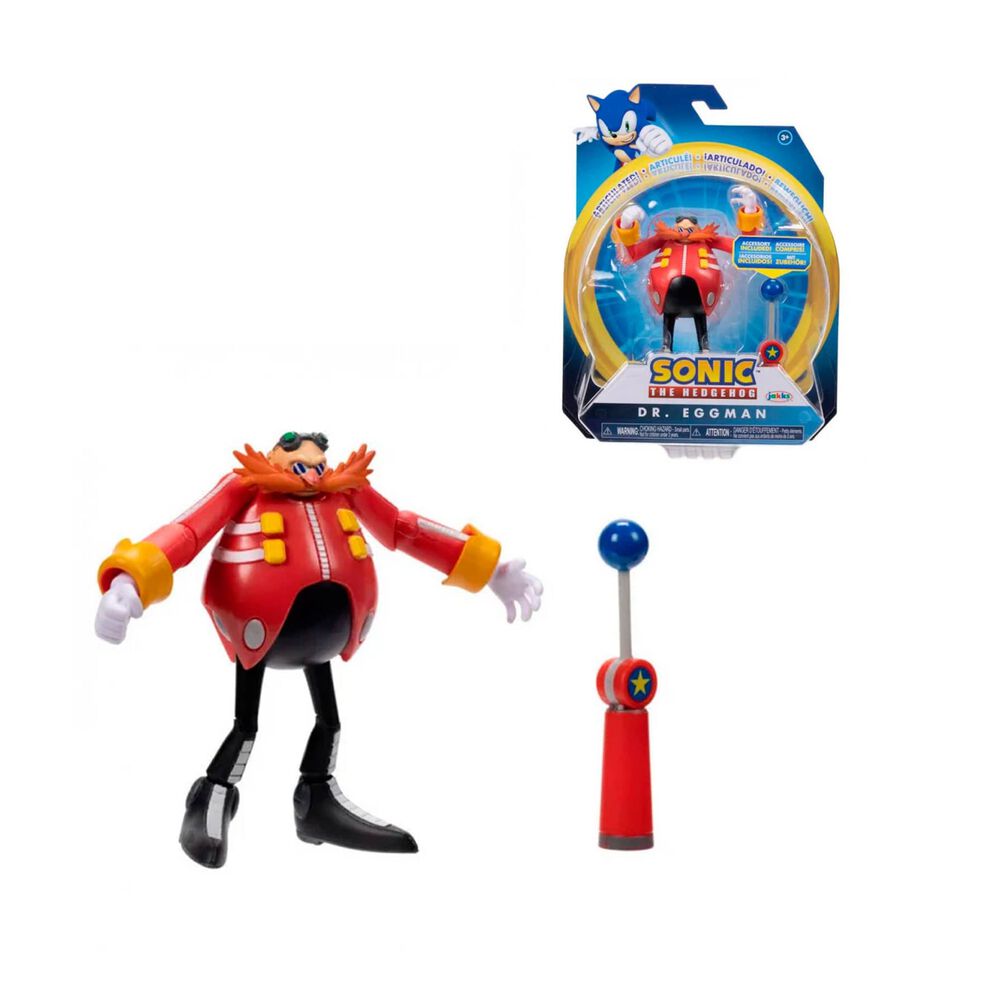  Sonic The Hedgehog Colección de figuras de acción articuladas  de 4 pulgadas (elige figura) (Sonic con patineta naranja) : Juguetes y  Juegos