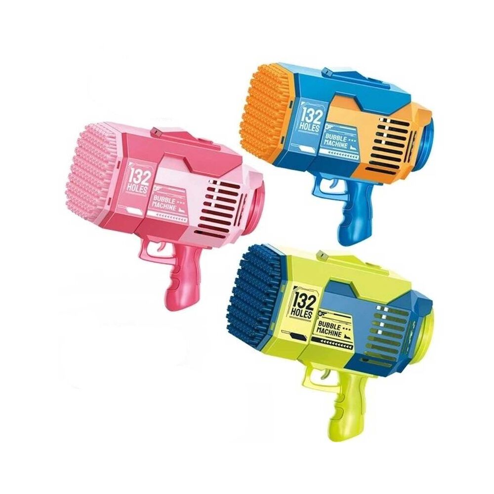 Bazooka Pistola de Burbujas de 132 Agujeros para Niños