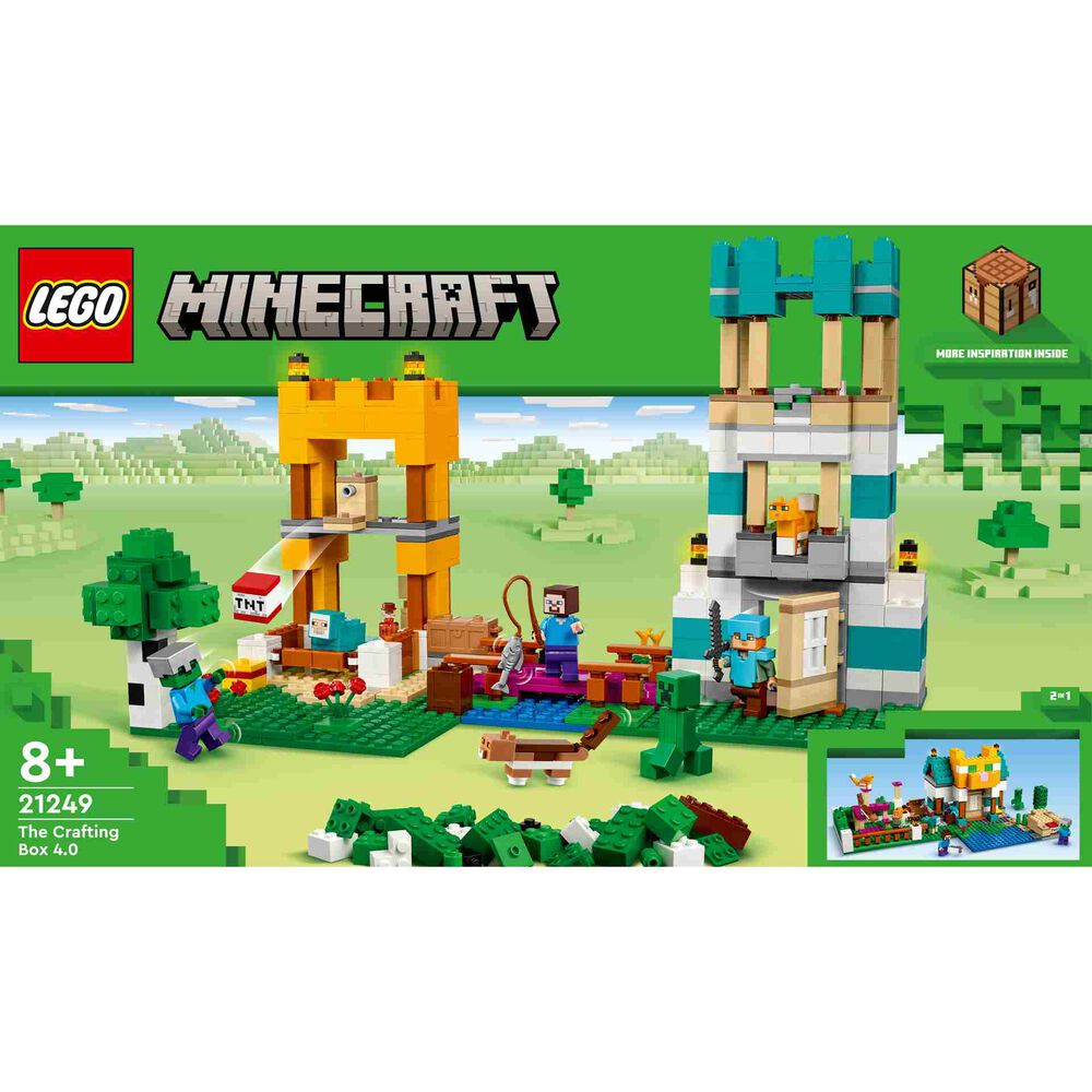 La Caja Modular 4.0 LEGO® Minecraft® (21249) pondrá 2 llamativos juegos y la inagotable diversión de