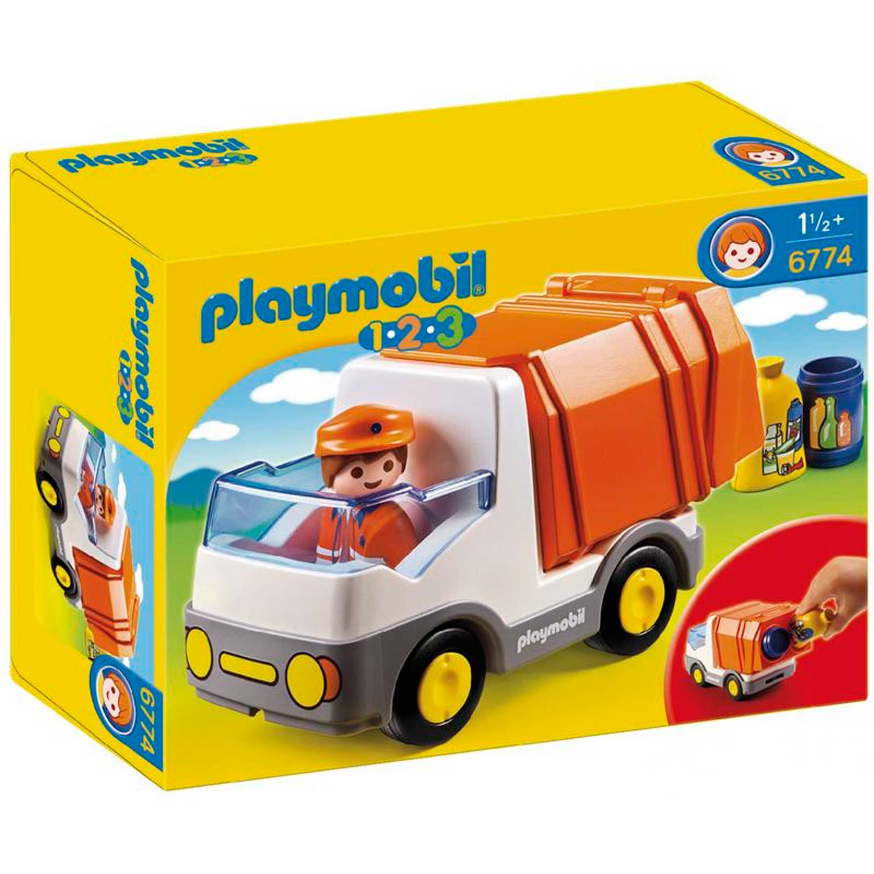Playmobil 1.2.3 Camion de la Basura 6774
