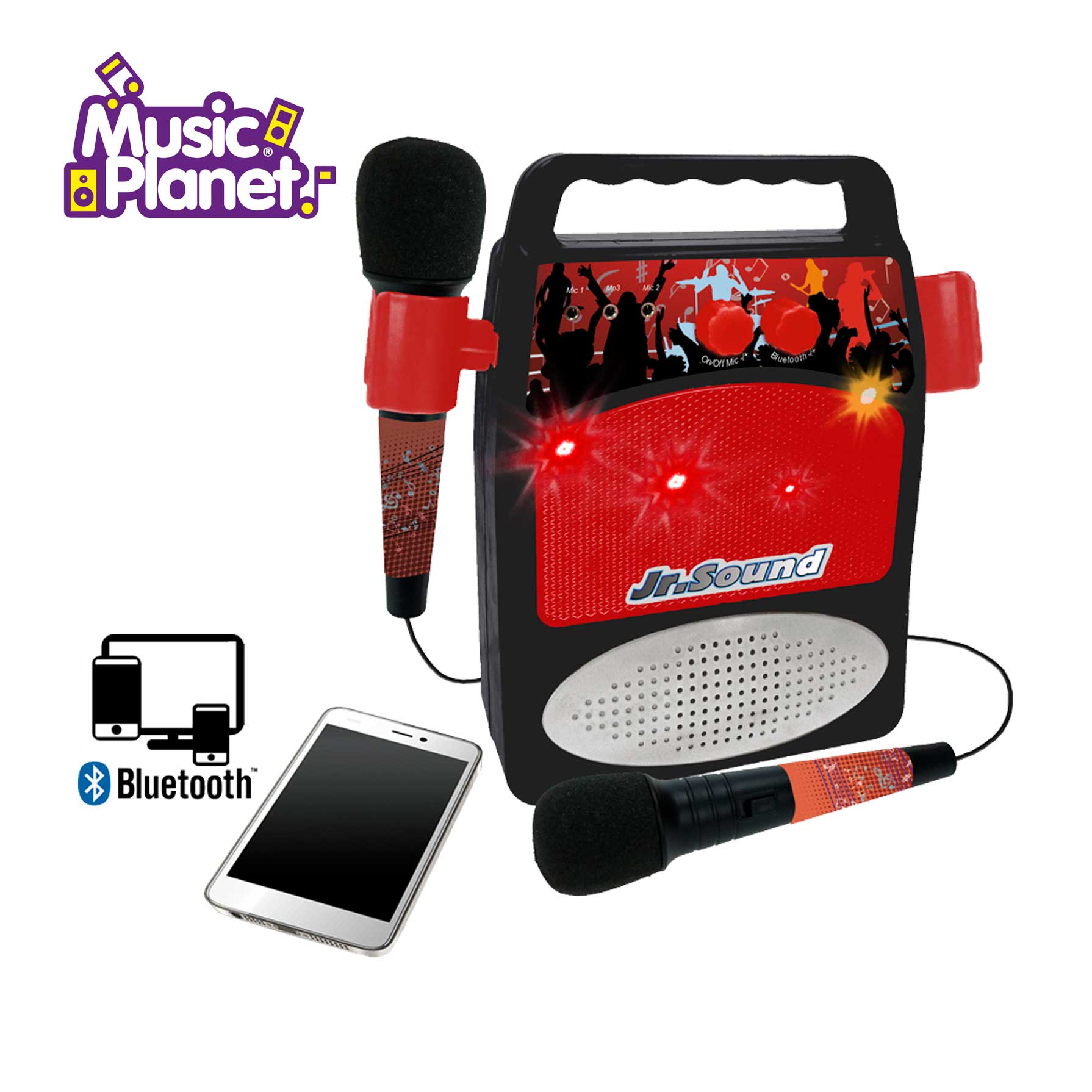 Bafle Amplificador Con Micro Music Planet